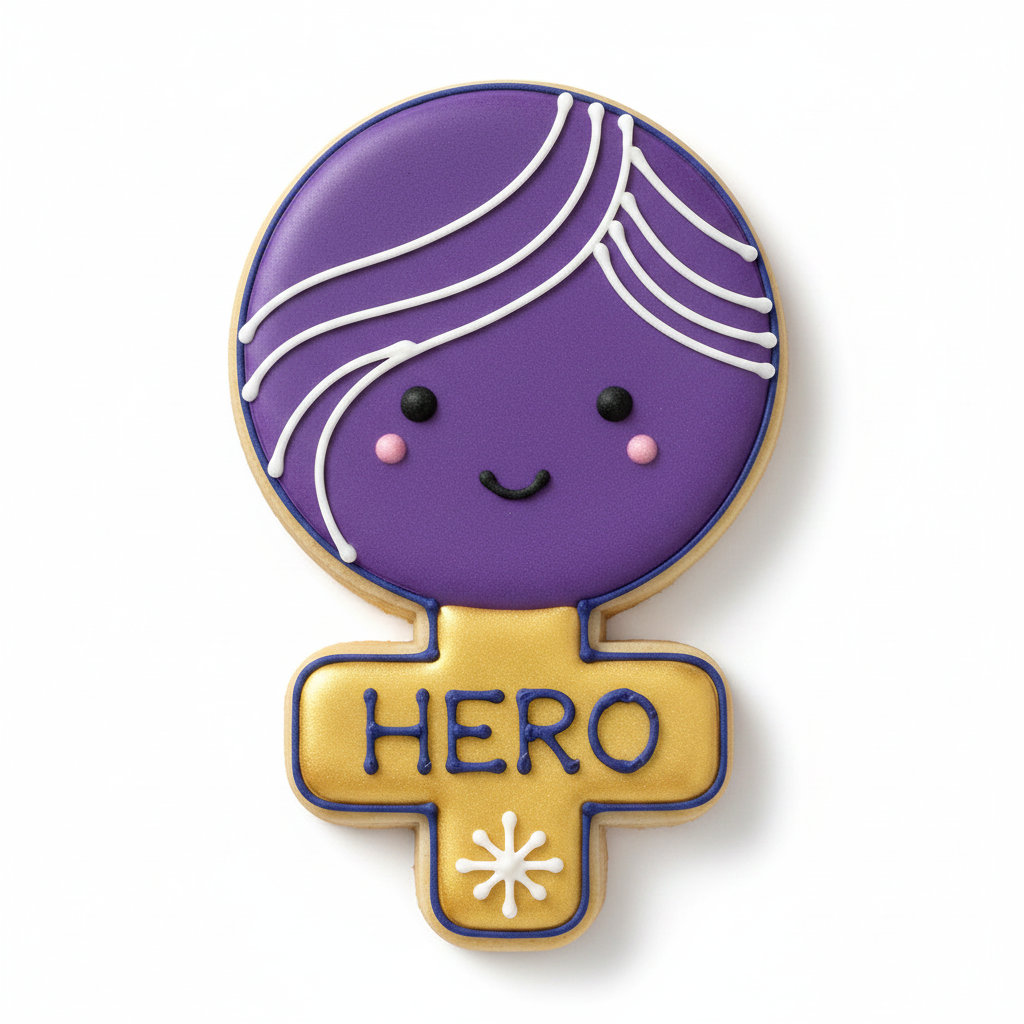 Female Icon Cookie Cutter with Easy Push Design — photo 2