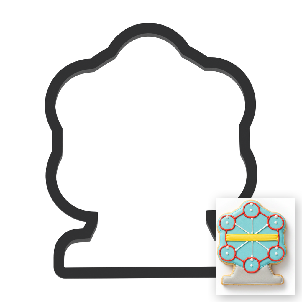 Ferris Wheel Cookie Cutter with Easy Push Design — main photo