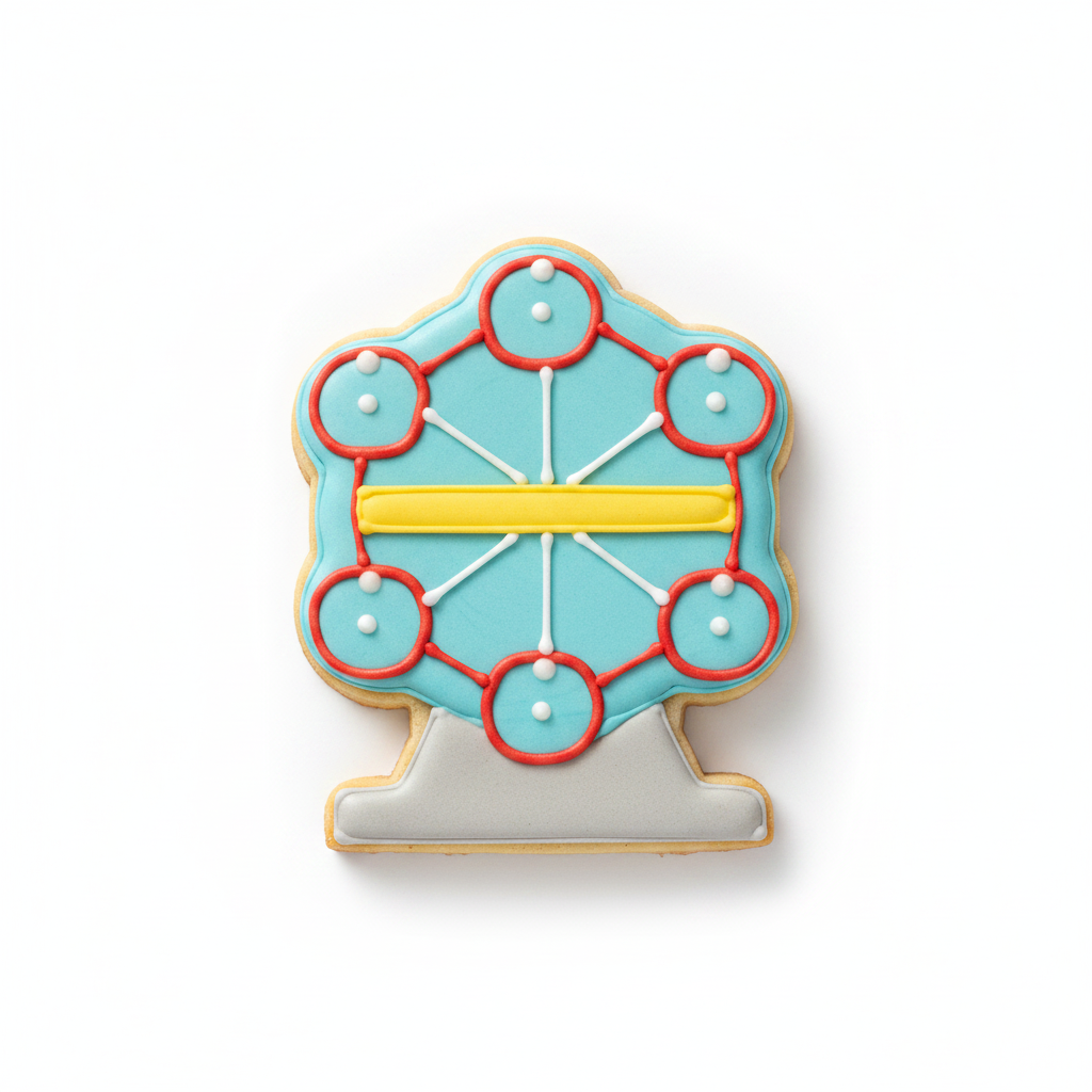 Ferris Wheel Cookie Cutter with Easy Push Design — photo 2