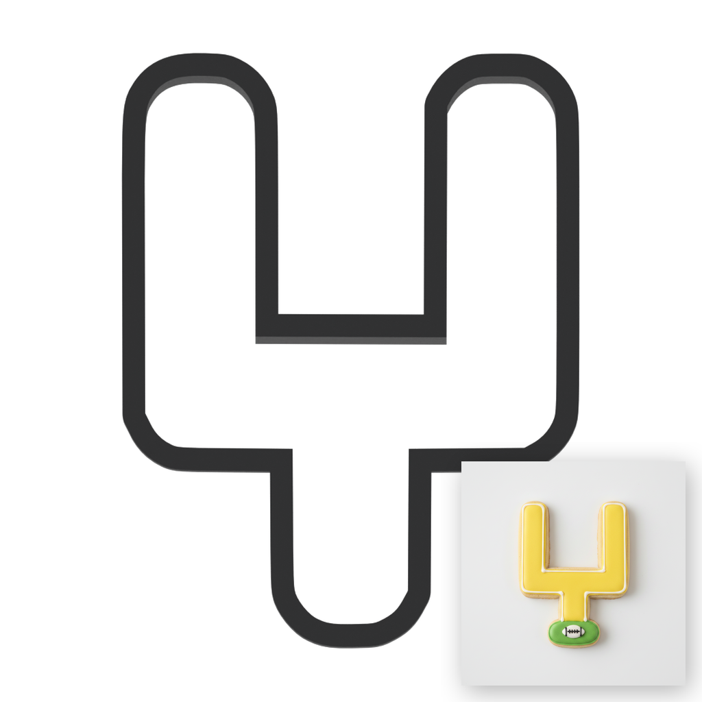 Field Goal Cookie Cutter with Easy Push Design — main photo