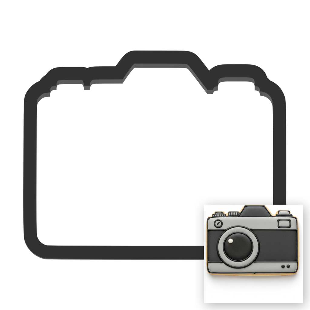 Film Camera Cookie Cutter with Easy Push Design — main photo