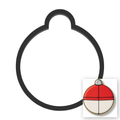 Fishing Bobber Cookie Cutter with Easy Push Design — main photo