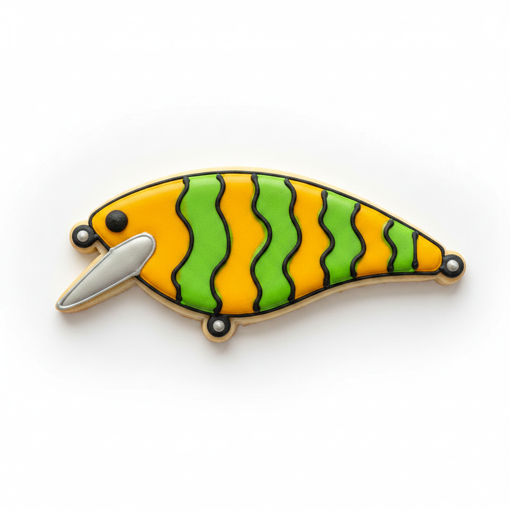Fishing Lure Cookie Cutter with Easy Push Design — photo 2