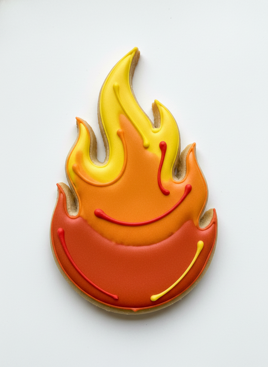 Flame Cookie Cutter with Easy Push Design — photo 2