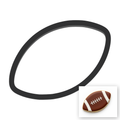 Football Cookie Cutter with Easy Push Design — main photo