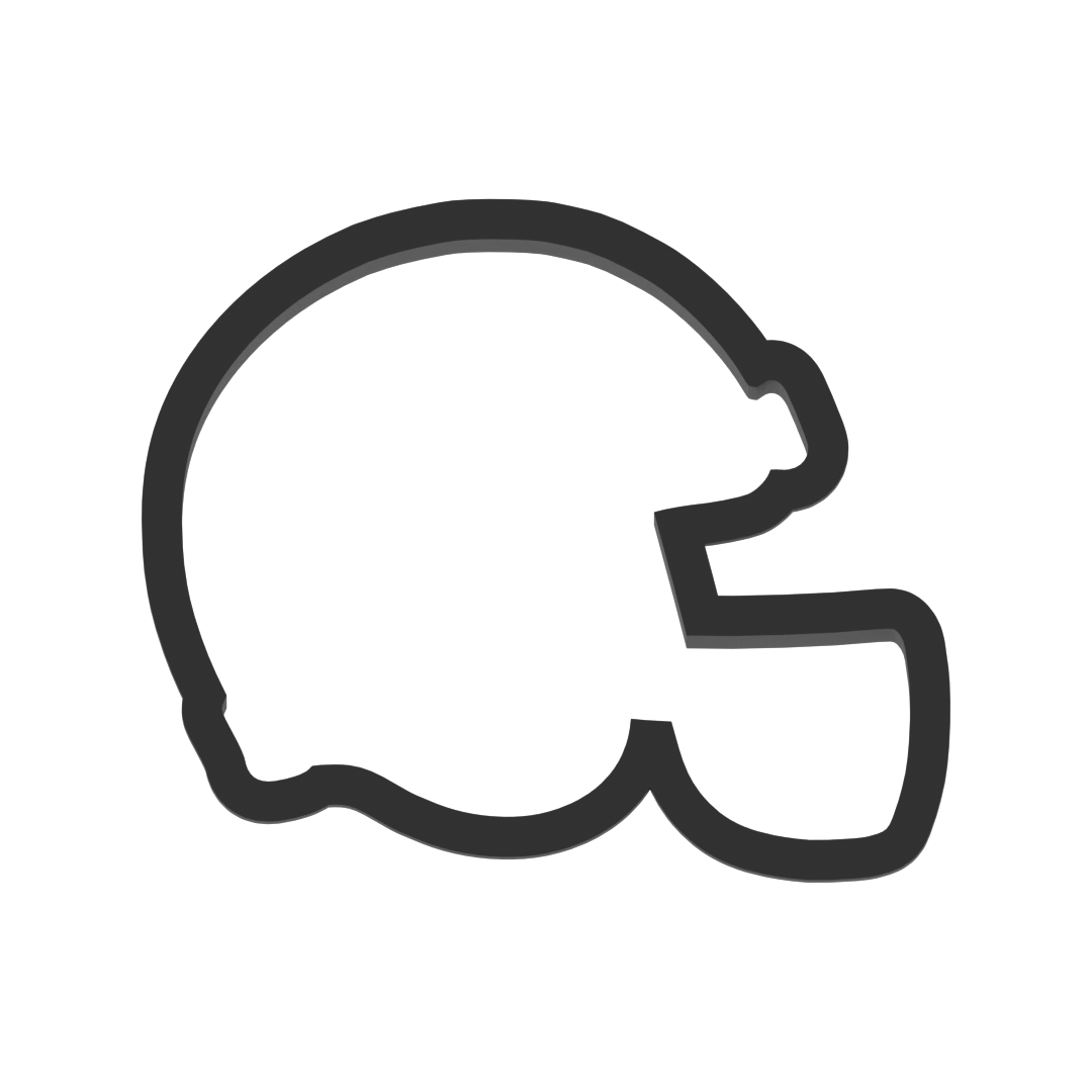 Football Helmet Cookie Cutter with Easy Push Design — photo 3