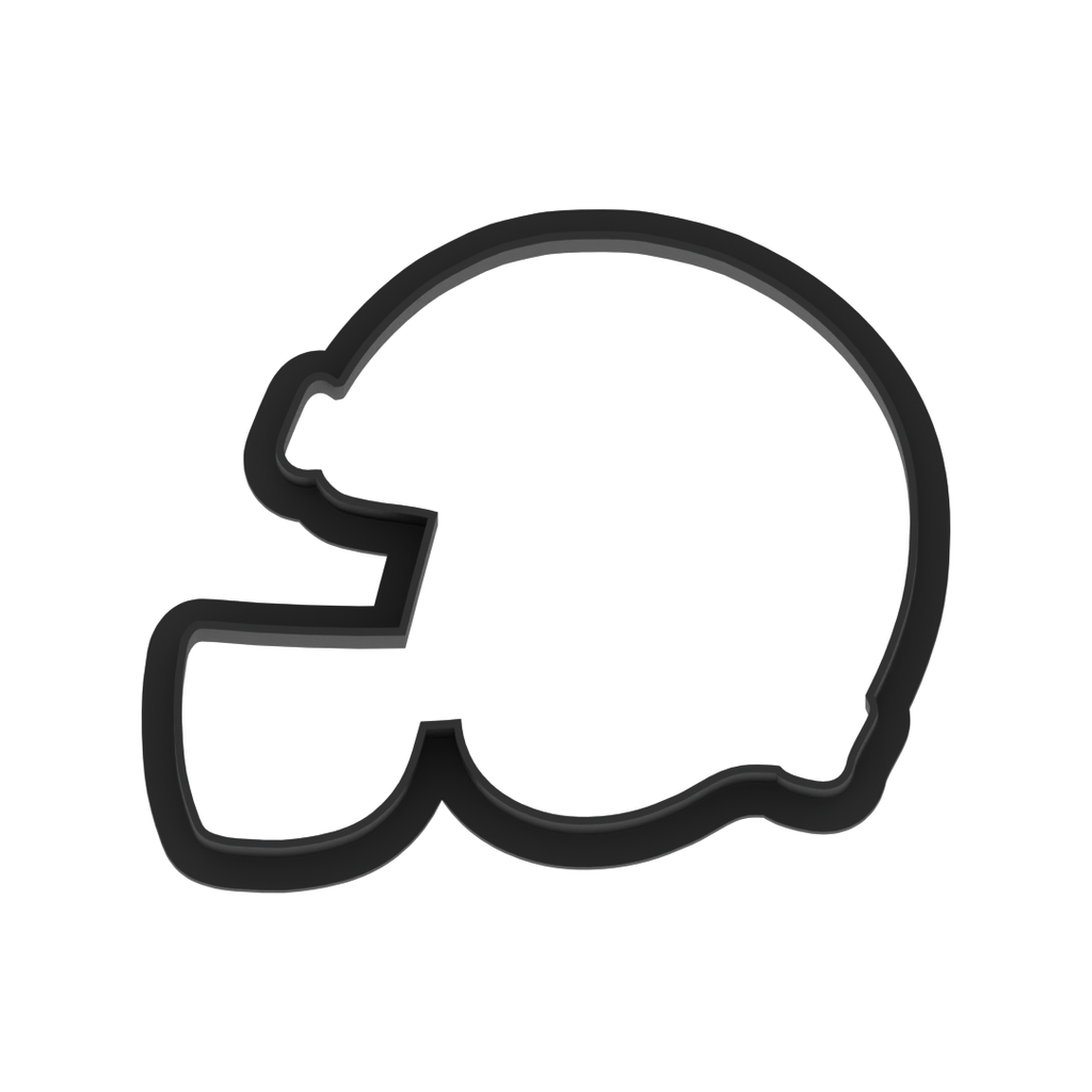 Football Helmet Cookie Cutter with Easy Push Design — photo 6