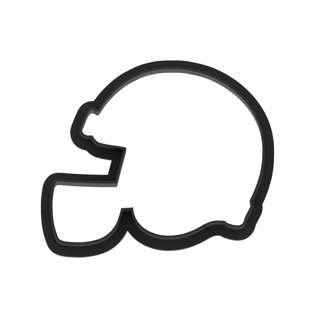 Football Helmet Cookie Cutter with Easy Push Design — photo 6