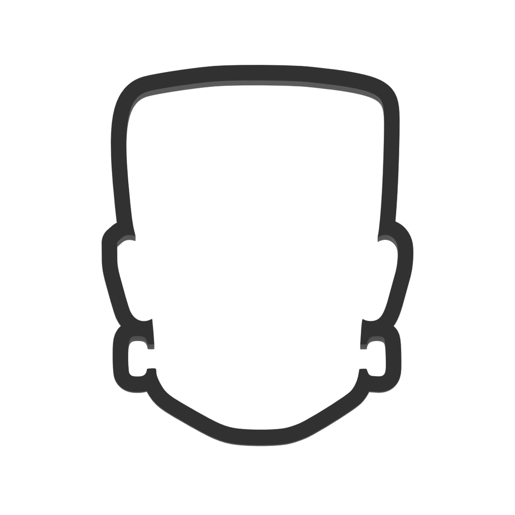 Frankenstein Head Cookie Cutter with Easy Push Design — photo 3