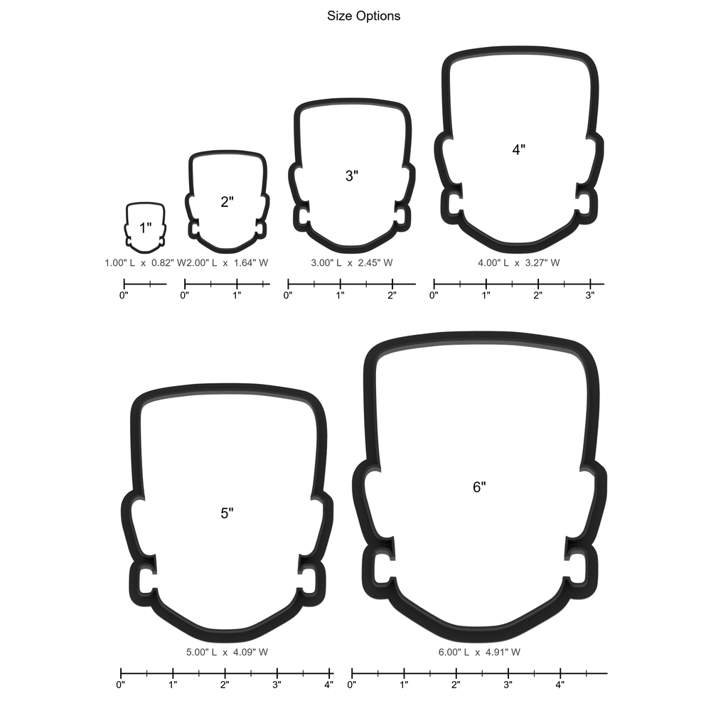 Frankenstein Head Cookie Cutter with Easy Push Design — photo 5
