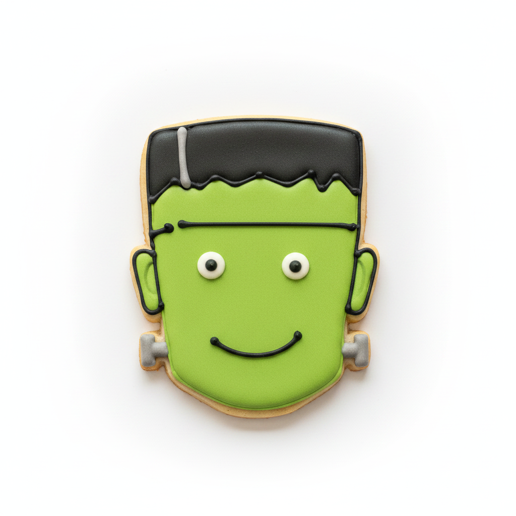 Frankenstein Head Cookie Cutter with Easy Push Design — photo 2