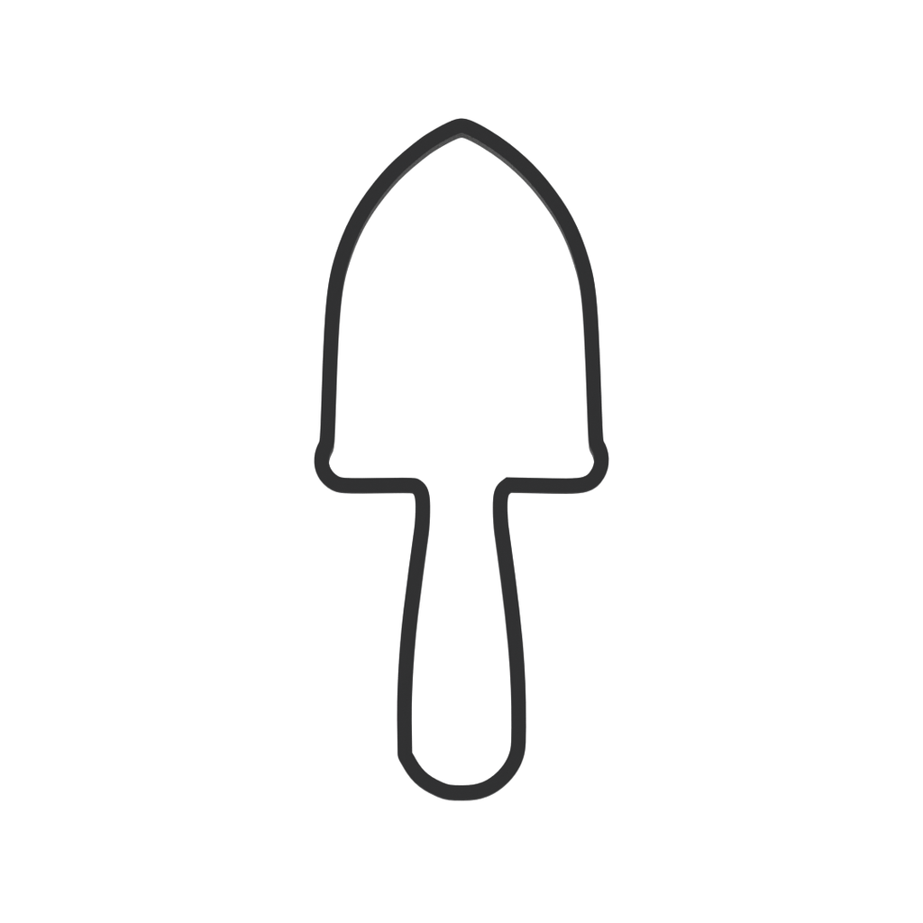 Gardening Shovel Cookie Cutter with Easy Push Design — photo 3