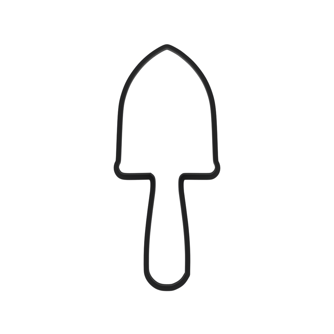 Gardening Shovel Cookie Cutter with Easy Push Design — photo 5