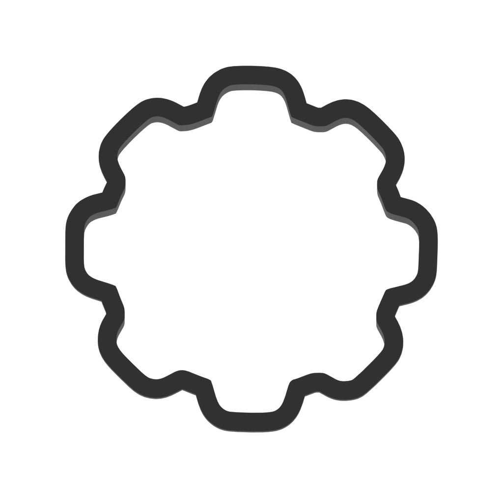 Gear Cookie Cutter with Easy Push Design — photo 3