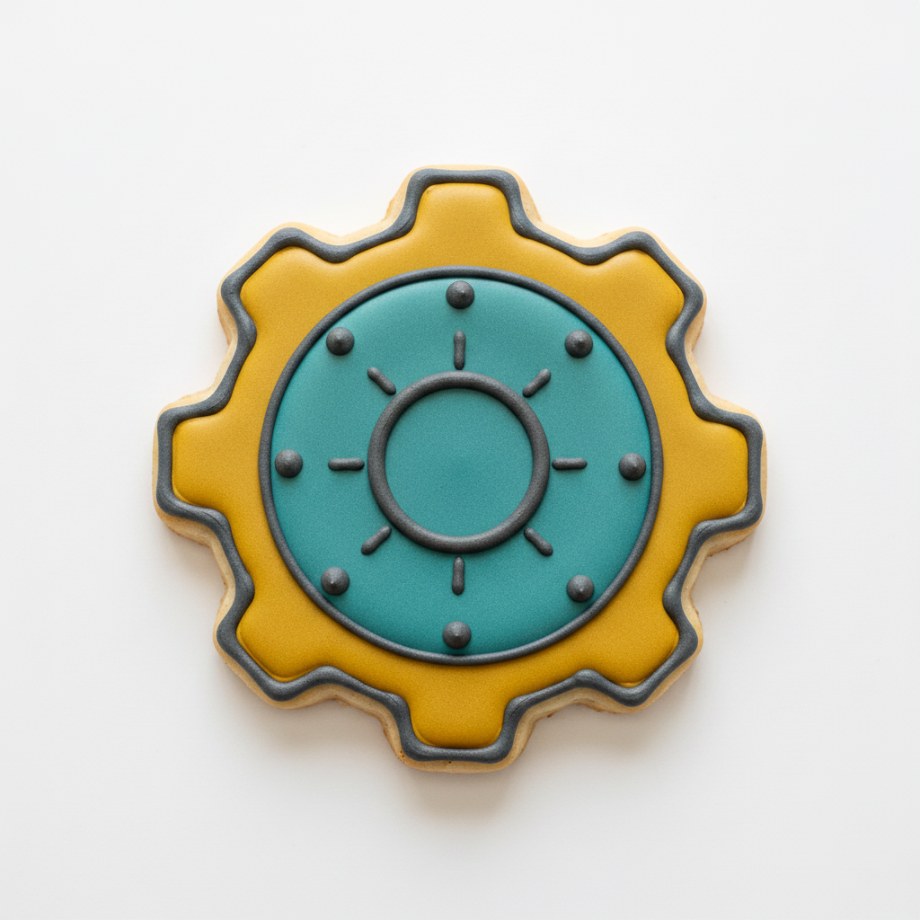 Gear Cookie Cutter with Easy Push Design — photo 2