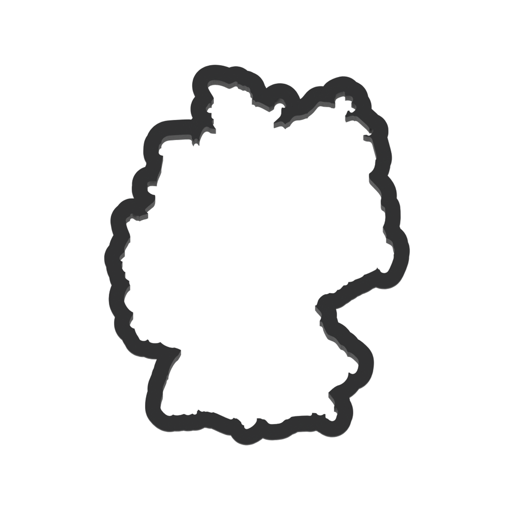 Germany Country Cookie Cutter with Easy Push Design — photo 3