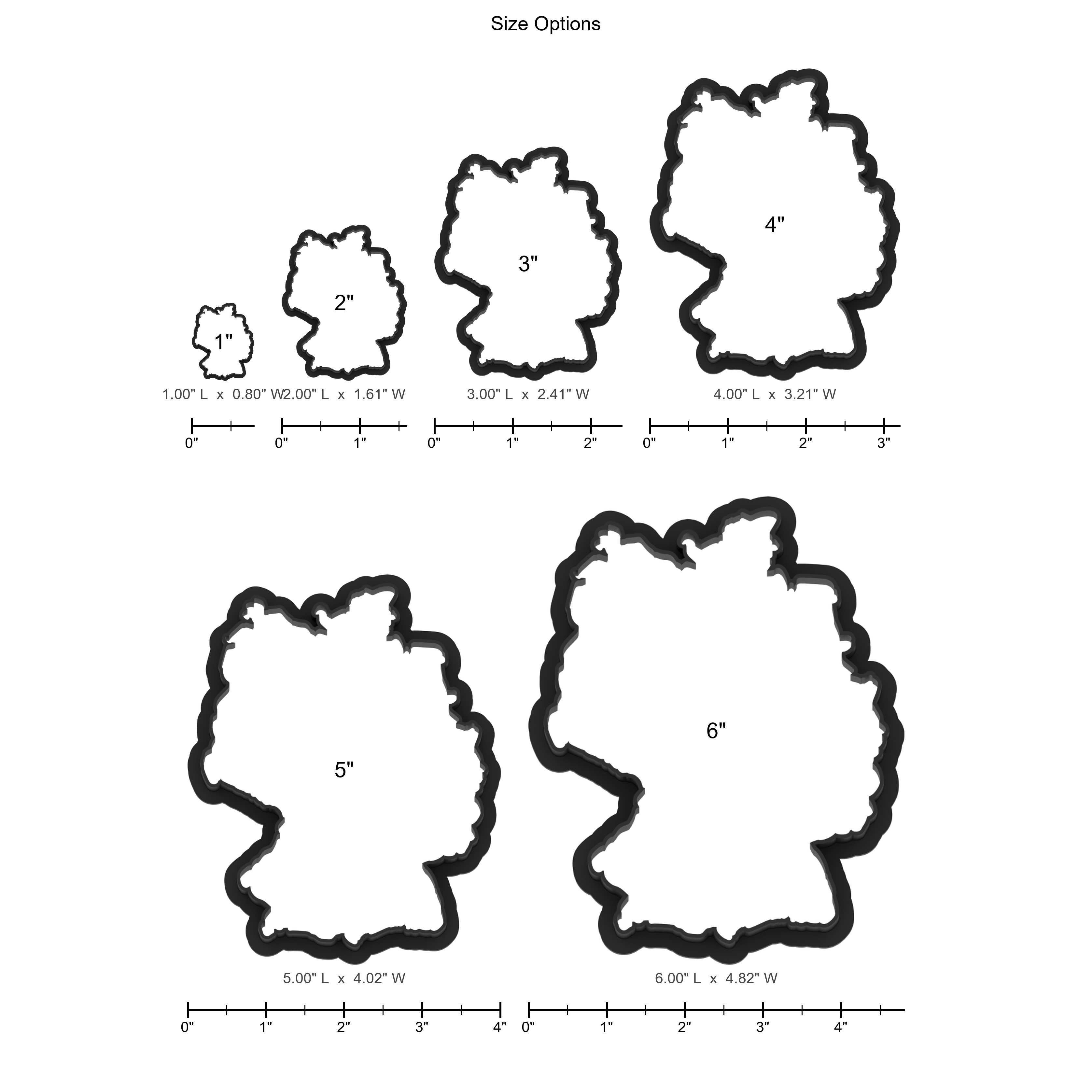 Germany Country Cookie Cutter with Easy Push Design — photo 5