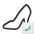 Glass Slipper Cookie Cutter with Easy Push Design — main photo