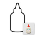 Glue Bottle Cookie Cutter with Easy Push Design — main photo