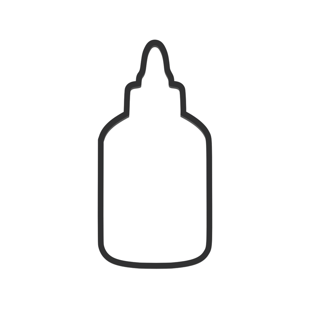 Glue Bottle Cookie Cutter with Easy Push Design — photo 3