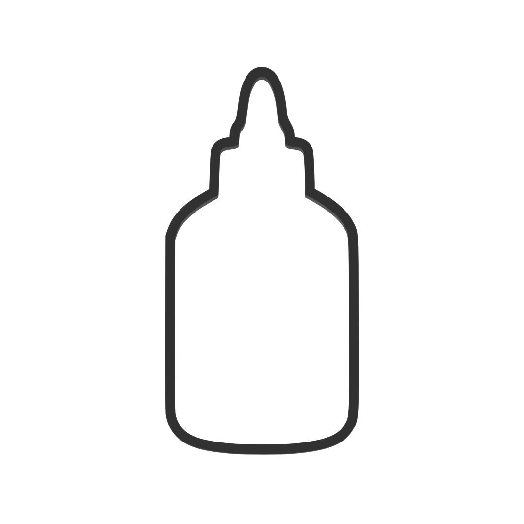 Glue Bottle Cookie Cutter with Easy Push Design — photo 3