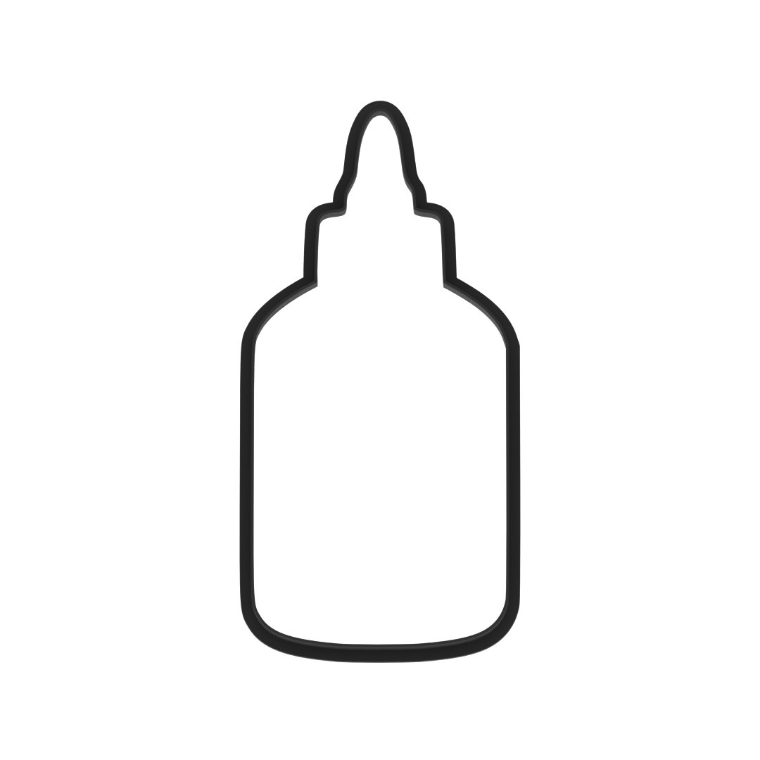Glue Bottle Cookie Cutter with Easy Push Design — photo 5