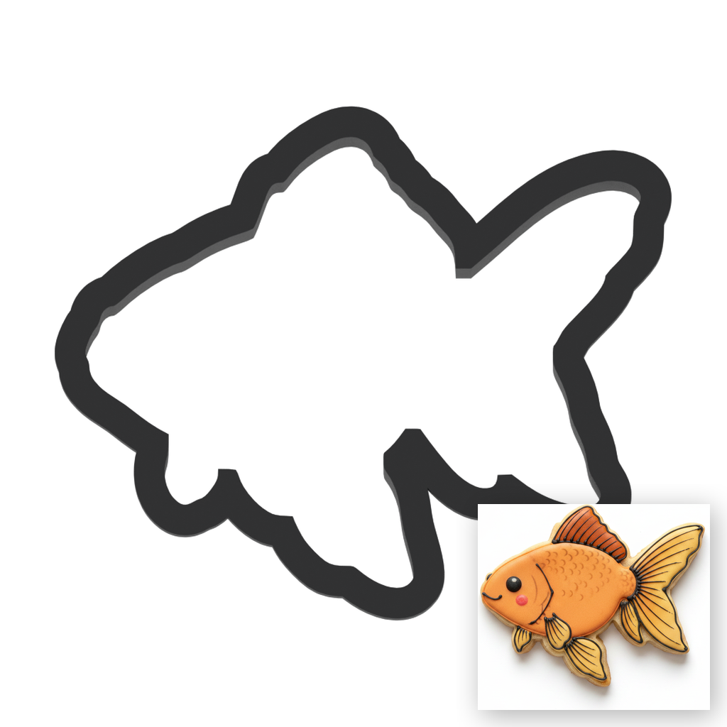 Goldfish Cookie Cutter with Easy Push Design — main photo