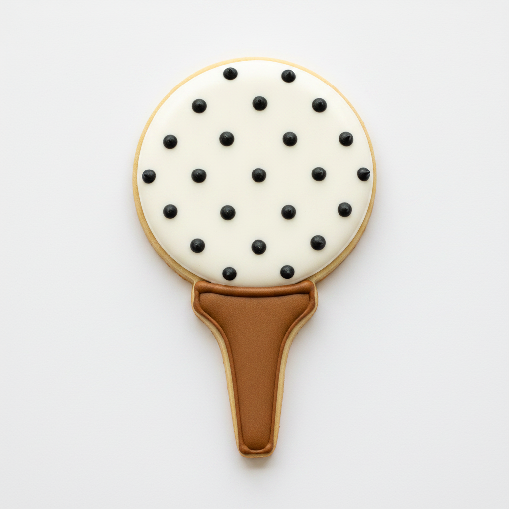 Golf Ball On Tee Cookie Cutter with Easy Push Design — photo 2