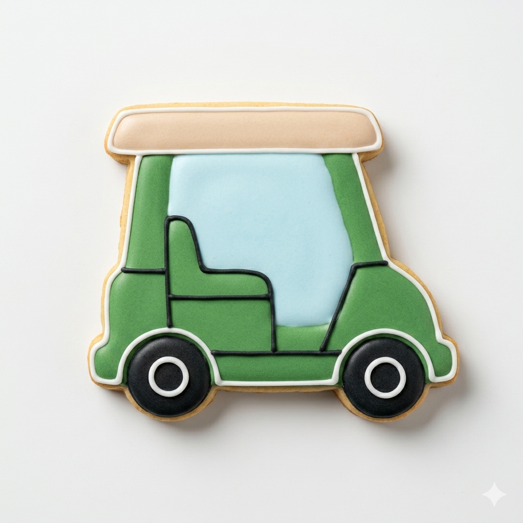 Golf Cart Cookie Cutter with Easy Push Design — photo 2