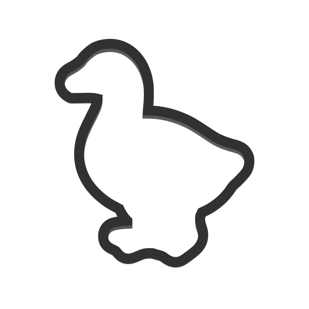 Goose Cookie Cutter with Easy Push Design — photo 3
