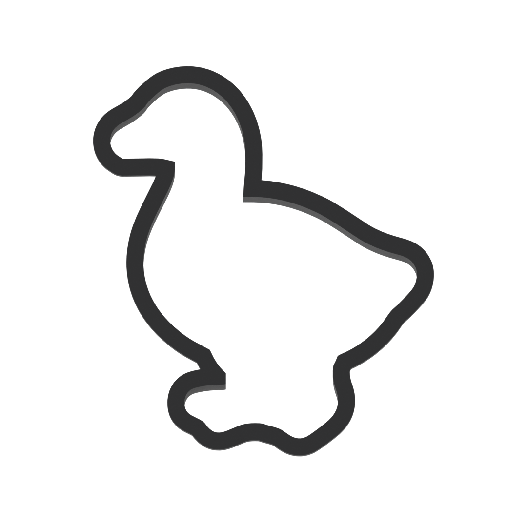 Goose Cookie Cutter with Easy Push Design — photo 3