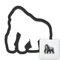 Gorilla Cookie Cutter with Easy Push Design — main photo