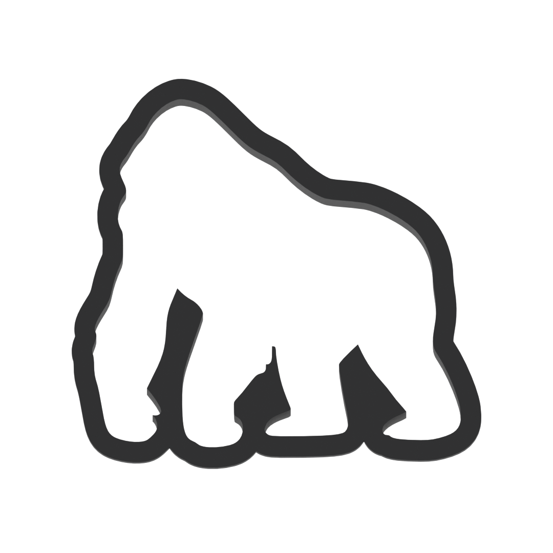 Gorilla Cookie Cutter with Easy Push Design — photo 3