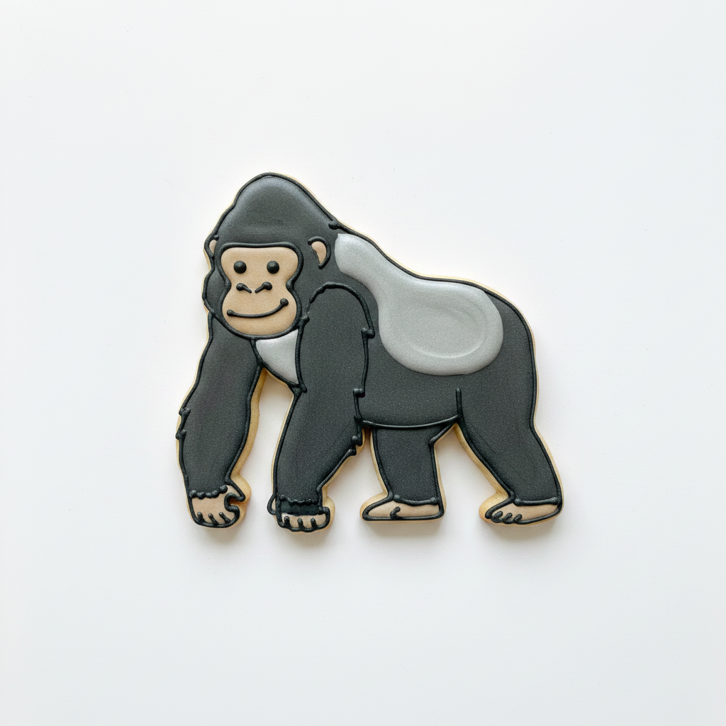 Gorilla Cookie Cutter with Easy Push Design — photo 2