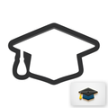 Graduation Cap Cookie Cutter with Easy Push Design — main photo