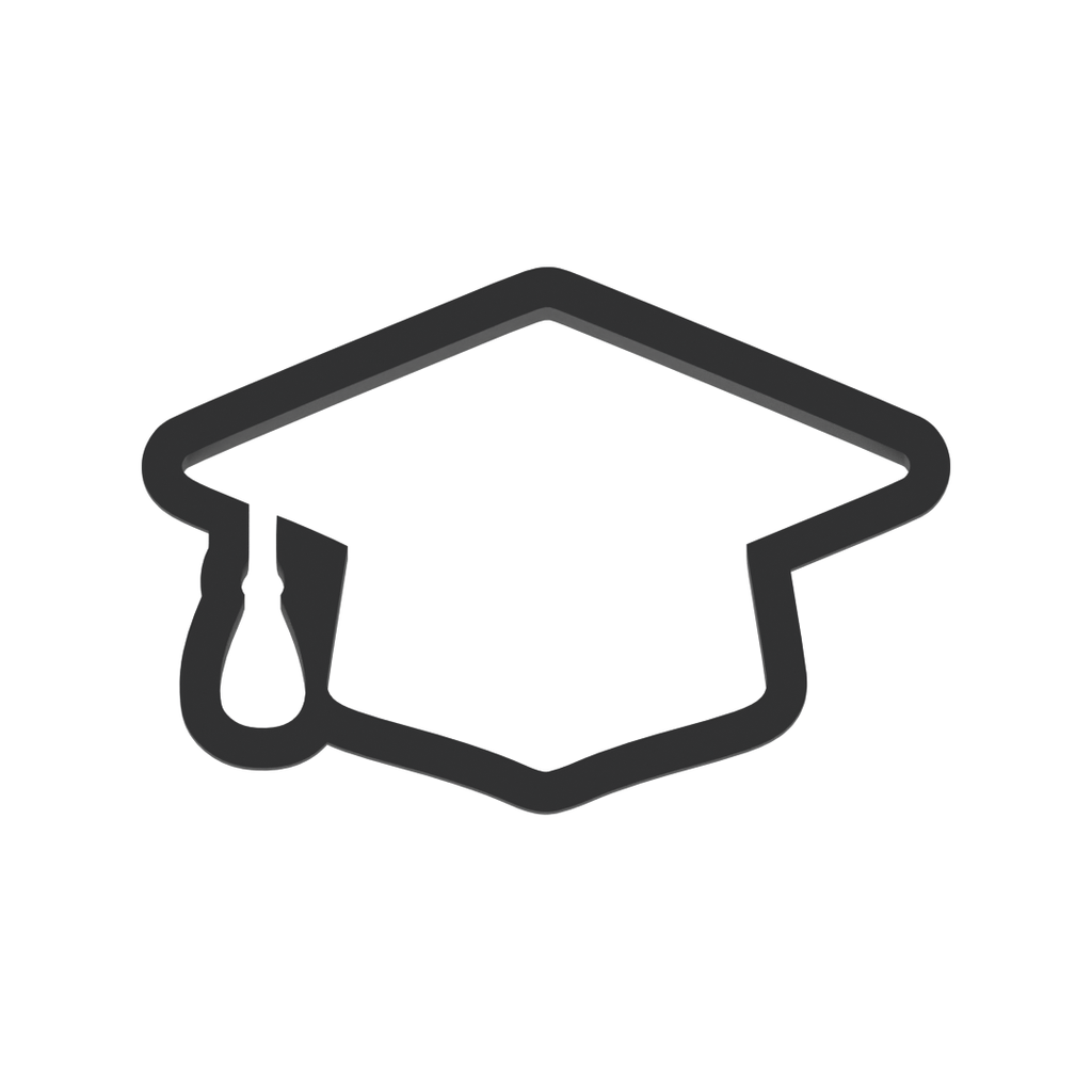 Graduation Cap Cookie Cutter with Easy Push Design — photo 3