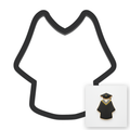 Graduation Gown Cookie Cutter with Easy Push Design — main photo