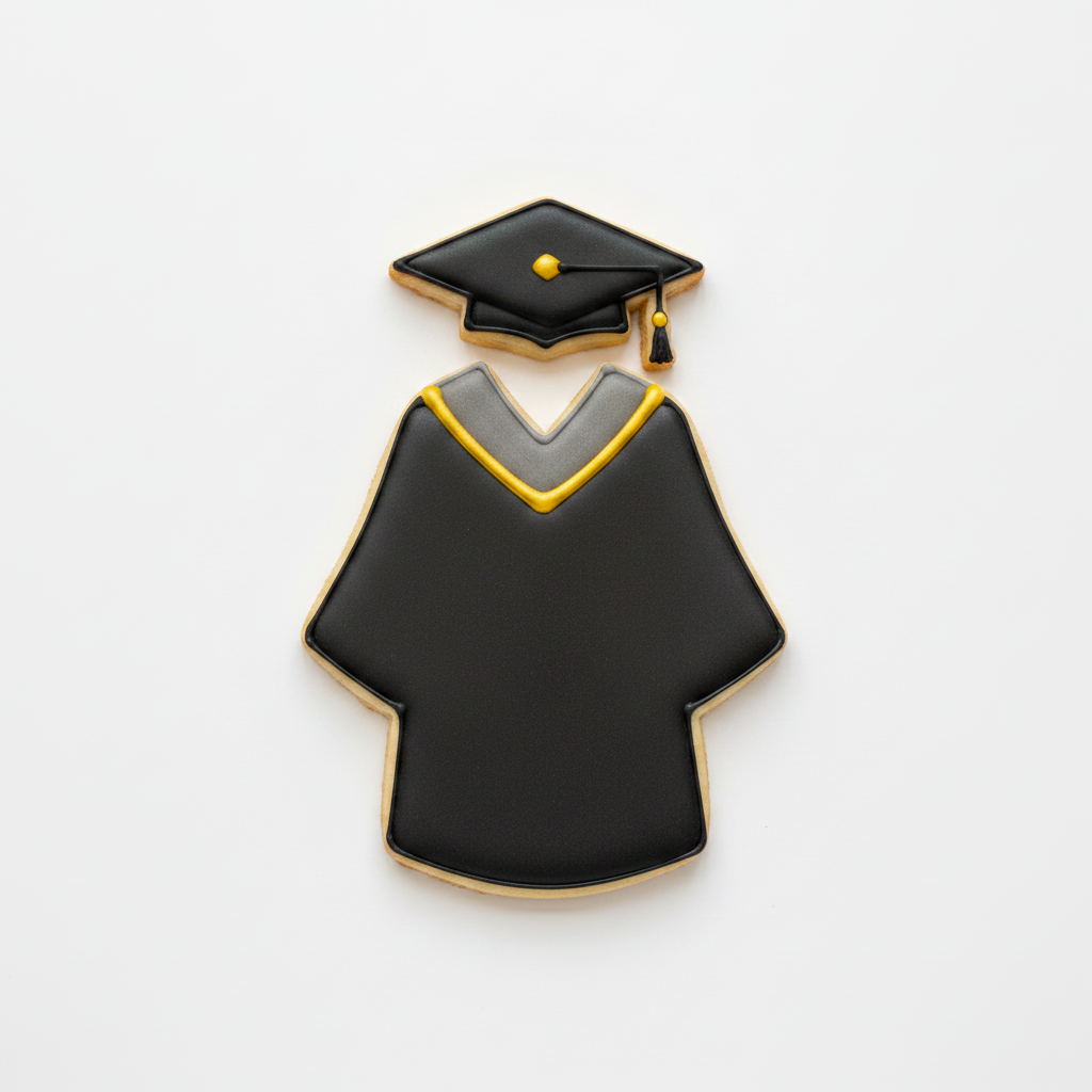 Graduation Gown Cookie Cutter with Easy Push Design — photo 2