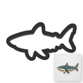 Great White Shark Cookie Cutter with Easy Push Design — main photo