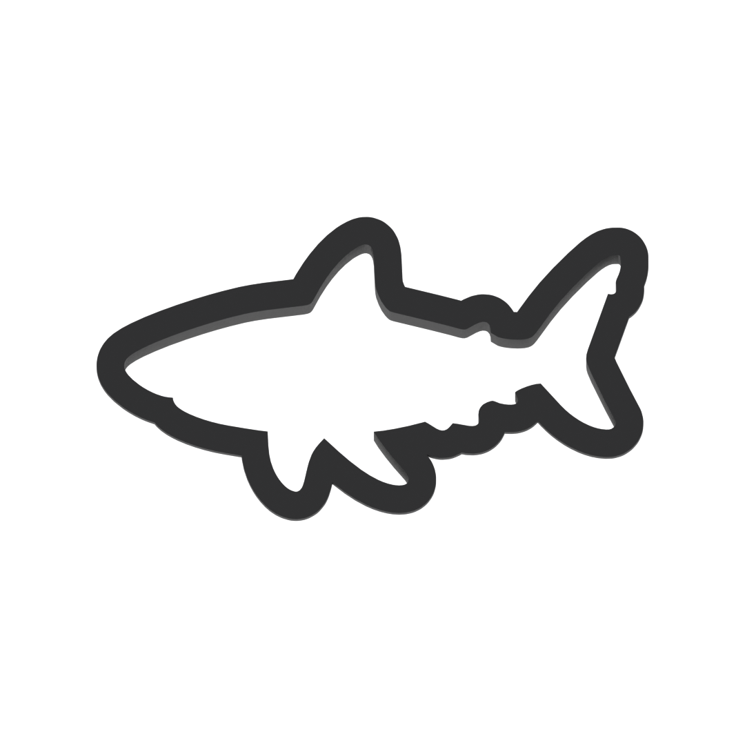 Great White Shark Cookie Cutter with Easy Push Design — photo 3