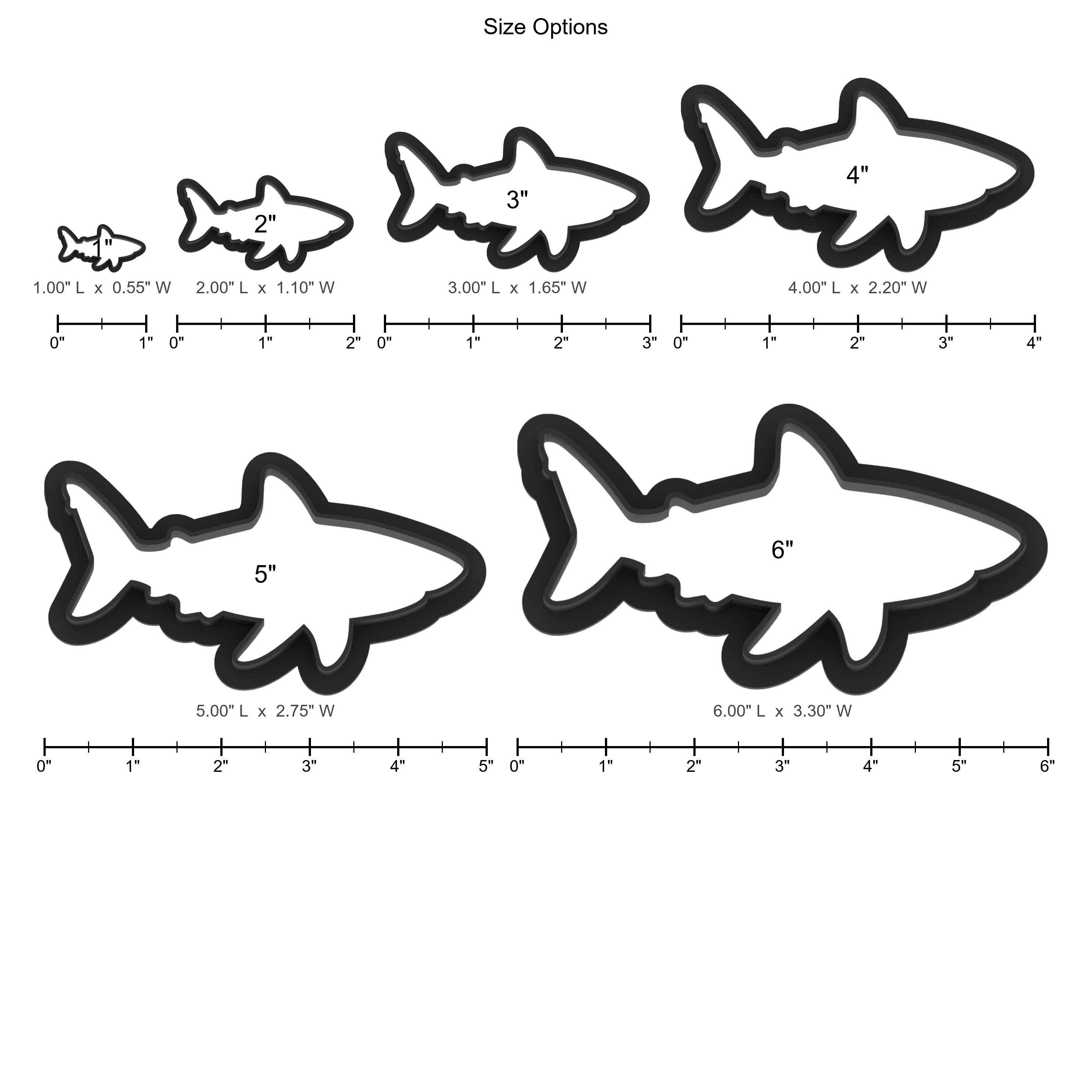 Great White Shark Cookie Cutter with Easy Push Design — photo 5