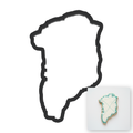 Greenland Cookie Cutter with Easy Push Design — main photo