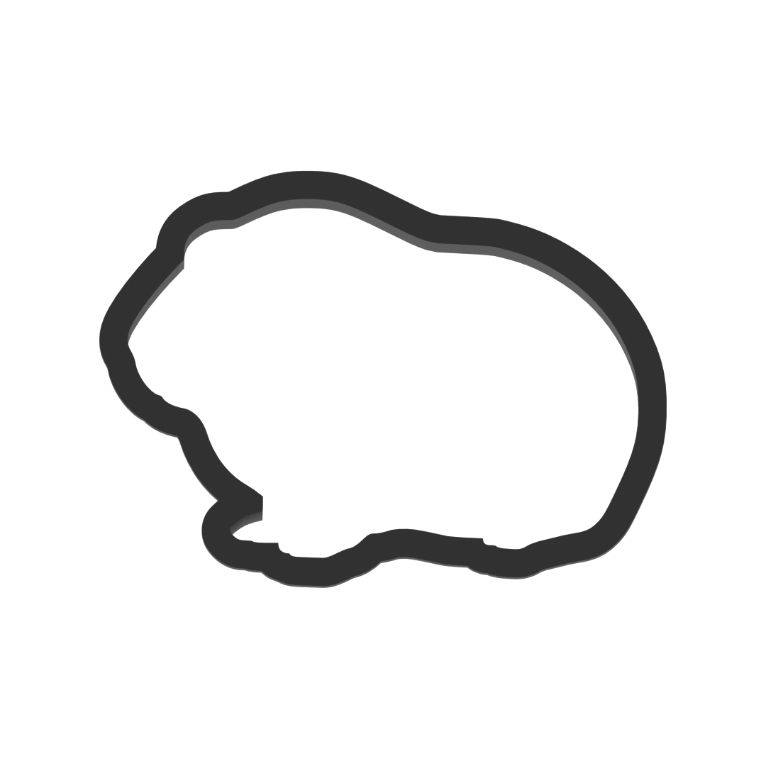 Guinea Pig Cookie Cutter with Easy Push Design — photo 3