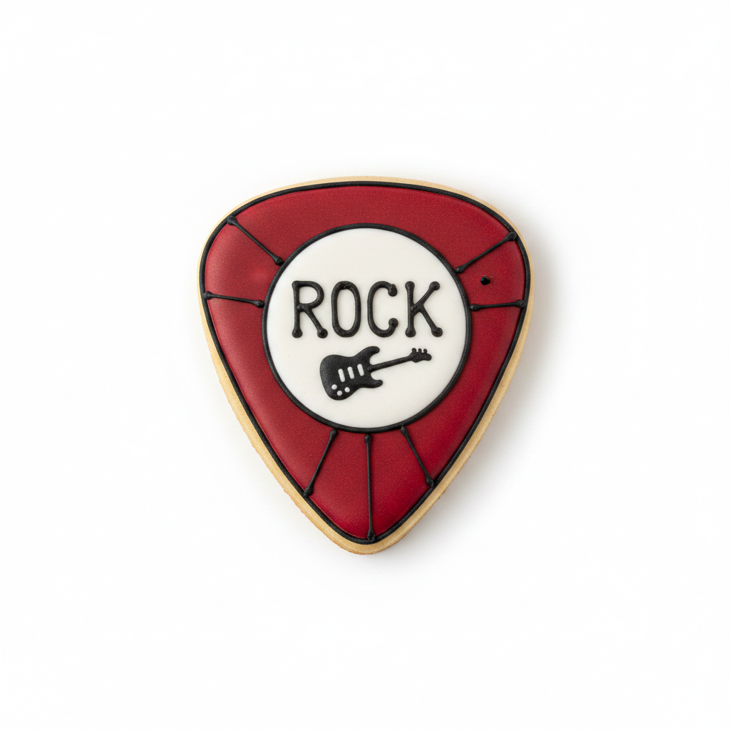 Guitar Pick Cookie Cutter with Easy Push Design — photo 2