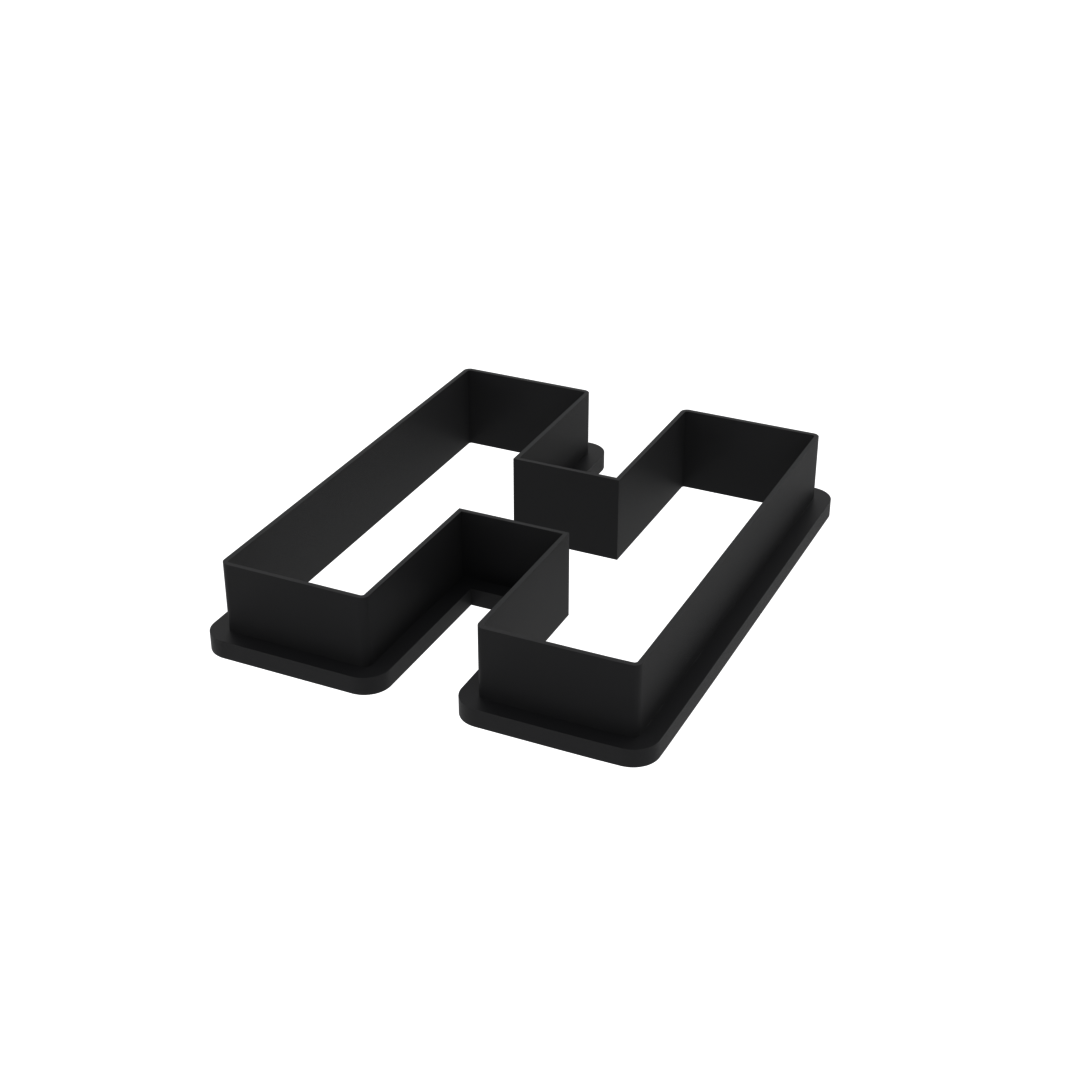 H Capital Block Letter Cookie Cutter with Easy Push Design — photo 4