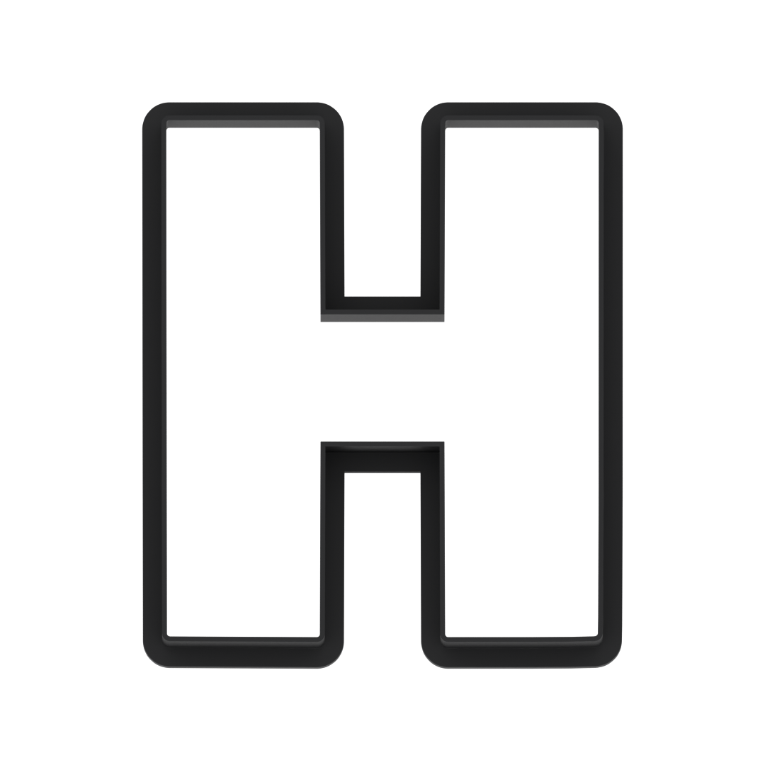 H Capital Block Letter Cookie Cutter with Easy Push Design — photo 6