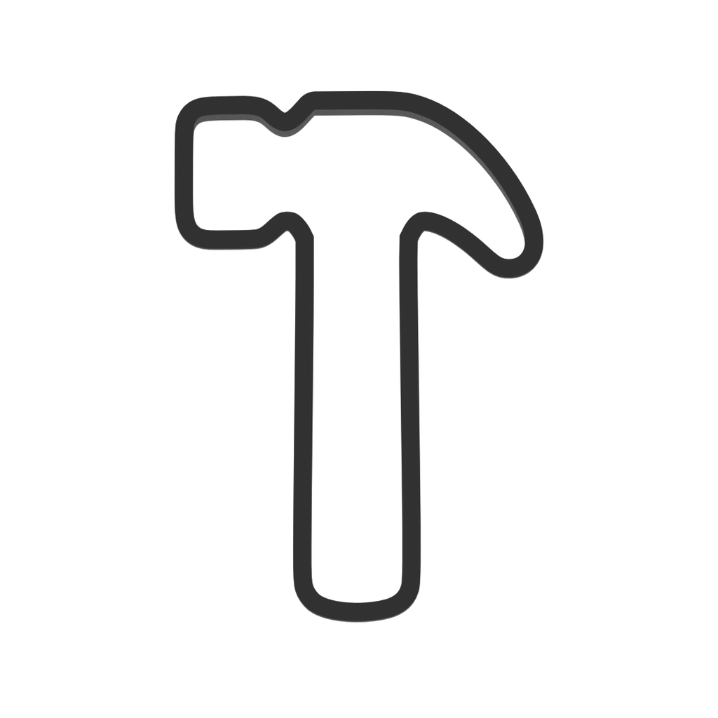 Hammer Cookie Cutter with Easy Push Design — photo 3
