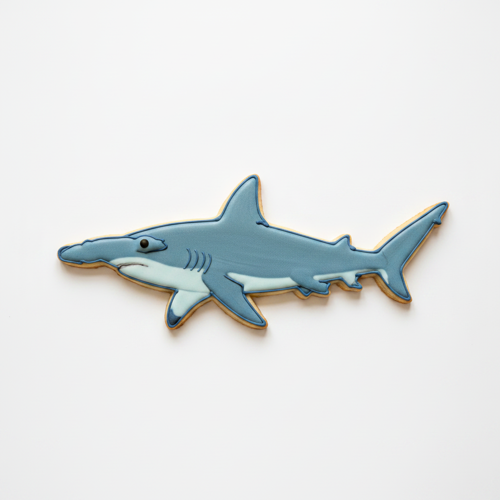 Hammerhead Shark Cookie Cutter with Easy Push Design — photo 2