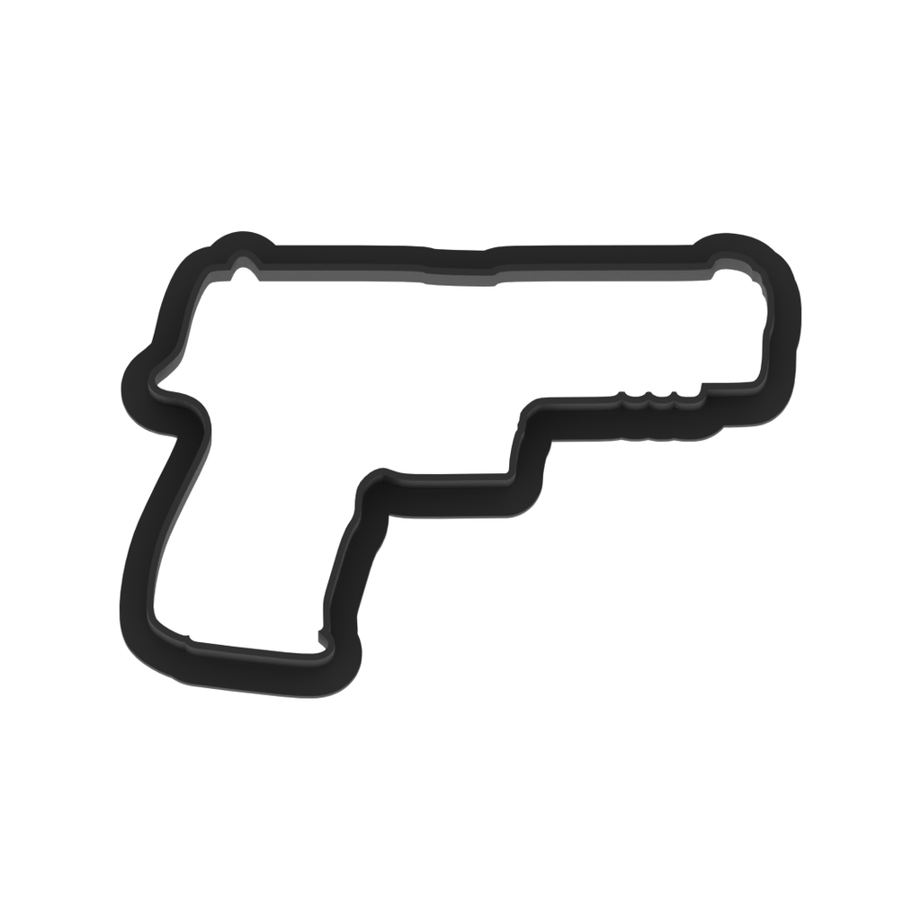 Handgun Cookie Cutter with Easy Push Design — photo 6
