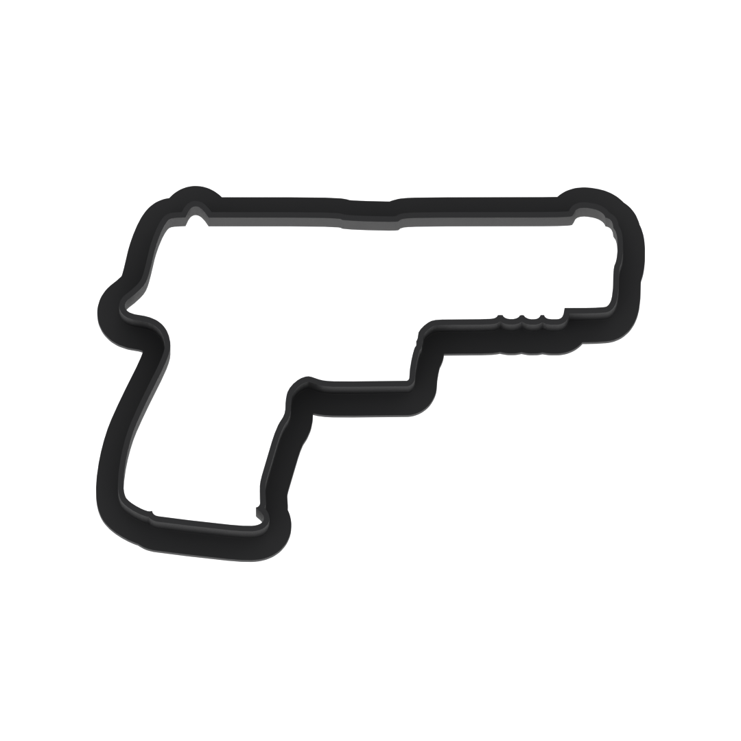 Handgun Cookie Cutter with Easy Push Design — photo 6